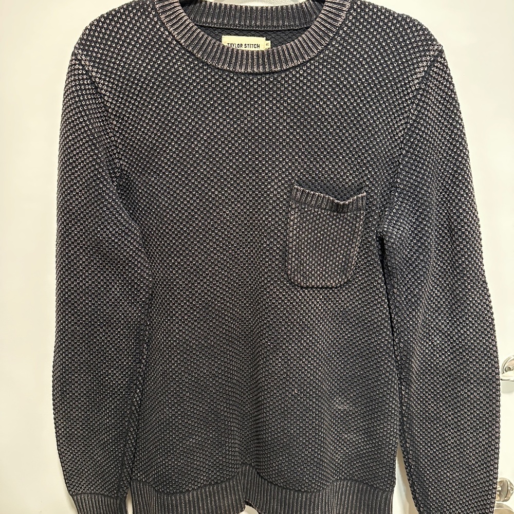 Taylor Stitch: The Crawford Crew Sweater in Charcoal (M, size 40)